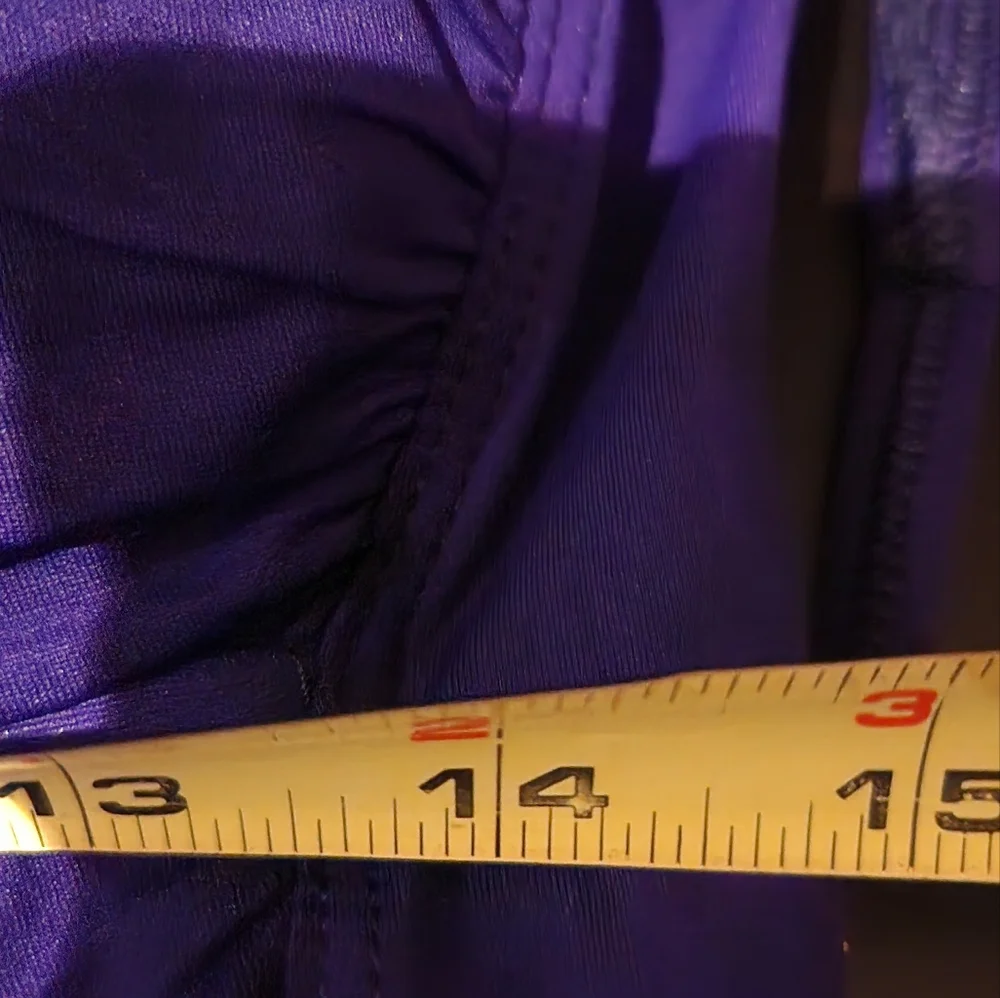 La Blanka Size 14 Padded Swimsuit Twist Top Bluish Violet‎ - Picture 6 of 6
